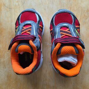 Saucony Baby Ride boy's shoes Red Orange 4.5 W